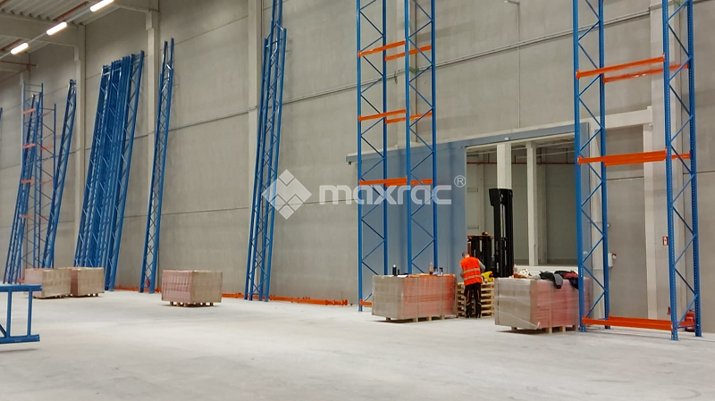 Maxrac completed pallet racking turn-key project in Europe Maxrac completed pallet racking turn-key project in Europe